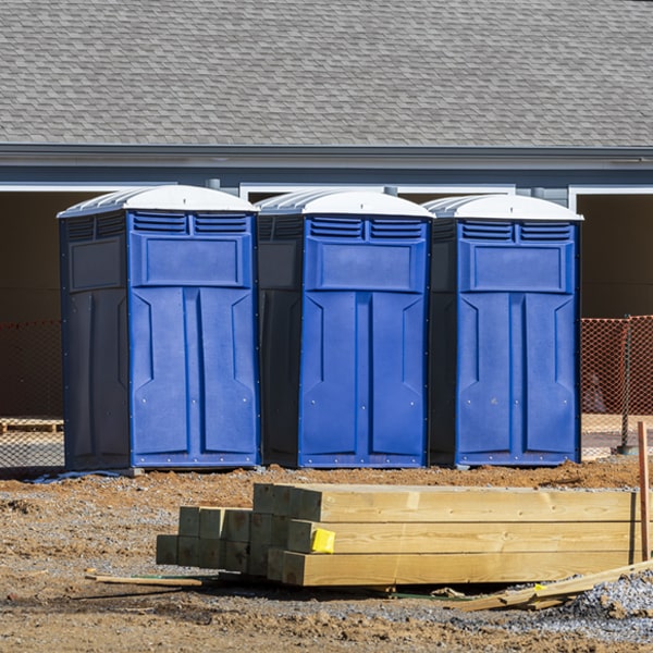 what is the maximum capacity for a single portable toilet in Star Lake NY